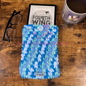 Handmade Crocheted Cover for Kindle Paperwhite E-Reader - Gift for Book Lovers